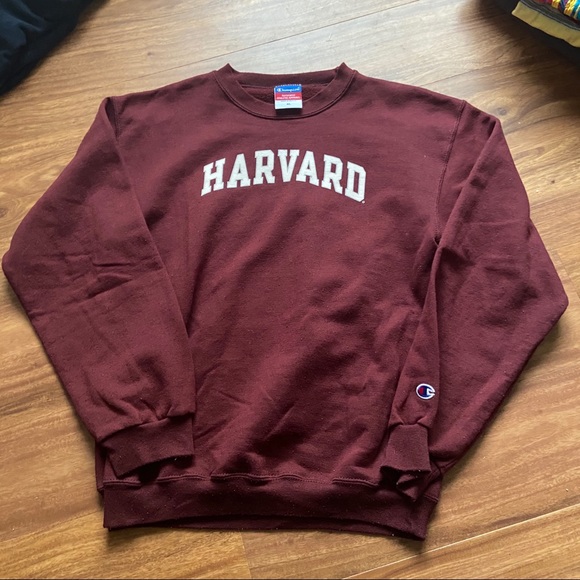 burgundy harvard sweatshirt